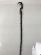 Antique Japanese Natural Tree Branch Cane Walking Stick Tsue Brown Wood JK859