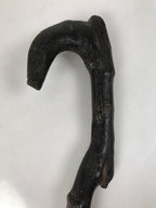 Antique Japanese Natural Tree Branch Cane Walking Stick Tsue Brown Wood JK859