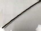 Antique Japanese Natural Tree Branch Cane Walking Stick Tsue Brown Wood JK859