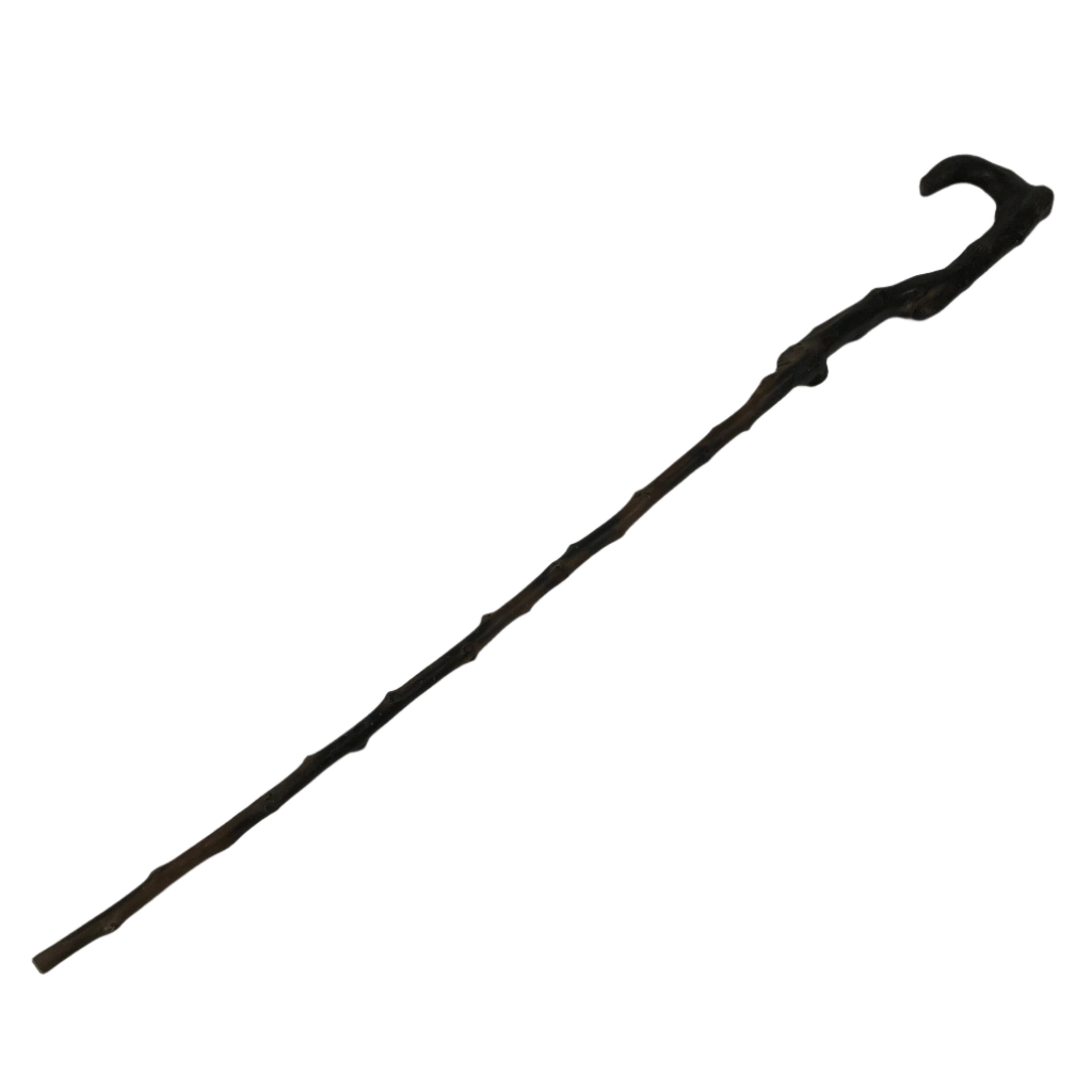 Antique Japanese Natural Tree Branch Cane Walking Stick Tsue Brown Wood JK859