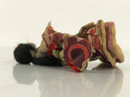 Antique Japanese Ningyo Doll Silk Kimono Gofun Head c1900 Floral ID674