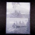Antique Japanese Photo Glass Negative Plate C1900 Big Family River Boat GN458