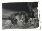 Antique Japanese Photo Glass Negative Plate C1900 Group Photo GN438