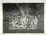 Antique Japanese Photo Glass Negative Plate C1900 Group Western Clothing GN441