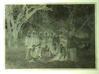 Antique Japanese Photo Glass Negative Plate C1900 Group Young Forest GN442