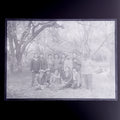 Antique Japanese Photo Glass Negative Plate C1900 Group Young Forest GN442