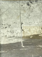 Antique Japanese Photo Glass Negative Plate C1900 Kids Schoolyard Ceremony GN449