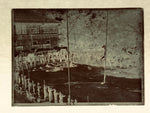 Antique Japanese Photo Glass Negative Plate C1900 Kids Schoolyard Ceremony GN449