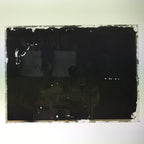 Antique Japanese Photo Glass Negative Plate C1900 Living Room Table Man GN439