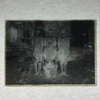 Antique Japanese Photo Glass Negative Plate C1900 Men Uniform Standing GN440