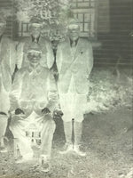 Antique Japanese Photo Glass Negative Plate C1900 Men Uniform Standing GN440