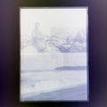 Antique Japanese Photo Glass Negative Plate C1900 Seaside Man Portrait GN448
