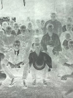 Antique Japanese Photo Glass Negative Plate C1900 Village Group Photo GN447