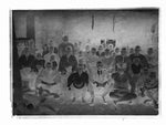 Antique Japanese Photo Glass Negative Plate C1900 Village Group Photo GN447