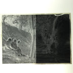 Antique Japanese Photo Glass Negative Plate C1900 Young Women Group GN443