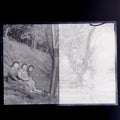 Antique Japanese Photo Glass Negative Plate C1900 Young Women Group GN443