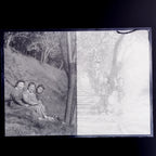 Antique Japanese Photo Glass Negative Plate C1900 Young Women Group GN443