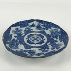 Antique Japanese Porcelain Plate Blue Sometsuke Chrysanthemum Butterfly PY281