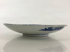 Antique Japanese Porcelain Plate Blue Sometsuke Chrysanthemum Butterfly PY283