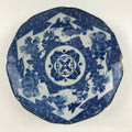 Antique Japanese Porcelain Plate Blue Sometsuke Chrysanthemum Butterfly PY283
