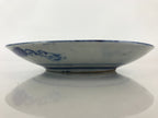 Antique Japanese Porcelain Plate Blue Sometsuke Japanese Flag Sakura PY189
