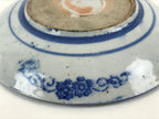 Antique Japanese Porcelain Plate Blue Sometsuke Japanese Flag Sakura PY189