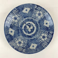 Antique Japanese Porcelain Plate Blue Sometsuke Japanese Flag Sakura PY189