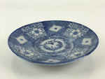 Antique Japanese Porcelain Plate Blue Sometsuke Japanese Flag Sakura PY190