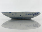 Antique Japanese Porcelain Plate Blue Sometsuke Japanese Flag Sakura PY190