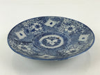 Antique Japanese Porcelain Plate Blue Sometsuke Japanese Flag Sakura PY191