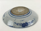 Antique Japanese Porcelain Plate Blue Sometsuke Japanese Flag Sakura PY191