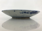 Antique Japanese Porcelain Plate Blue Sometsuke Japanese Flag Sakura PY191