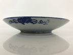 Antique Japanese Porcelain Plate Blue Sometsuke Japanese Flag Sakura PY191