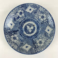 Antique Japanese Porcelain Plate Blue Sometsuke Japanese Flag Sakura PY191