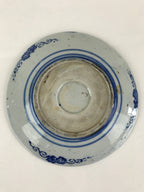 Antique Japanese Porcelain Plate Blue Sometsuke Japanese Flag Sakura PY192