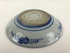 Antique Japanese Porcelain Plate Blue Sometsuke Japanese Flag Sakura PY192