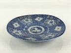 Antique Japanese Porcelain Plate Blue Sometsuke Japanese Flag Sakura PY193