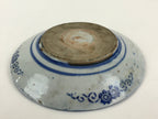 Antique Japanese Porcelain Plate Blue Sometsuke Japanese Flag Sakura PY193