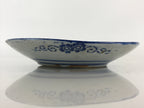 Antique Japanese Porcelain Plate Blue Sometsuke Japanese Flag Sakura PY193
