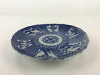 Antique Japanese Porcelain Plate Blue Sometsuke Tree Bamboo Plum Blossom PY179