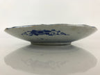 Antique Japanese Porcelain Plate Blue Sometsuke Tree Bamboo Plum Blossom PY179