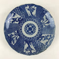 Antique Japanese Porcelain Plate Blue Sometsuke Tree Bamboo Plum Blossom PY179