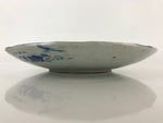 Antique Japanese Porcelain Plate Blue Sometsuke Tree Bamboo Plum Blossom PY180