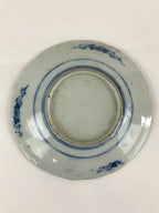 Antique Japanese Porcelain Plate Blue Sometsuke Tree Bamboo Plum Blossom PY181