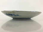 Antique Japanese Porcelain Plate Blue Sometsuke Tree Bamboo Plum Blossom PY181