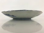 Antique Japanese Porcelain Plate Blue Sometsuke Tree Bamboo Plum Blossom PY181