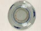 Antique Japanese Porcelain Plate Blue Sometsuke Tree Bamboo Plum Blossom PY182