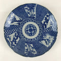 Antique Japanese Porcelain Plate Blue Sometsuke Tree Bamboo Plum Blossom PY182