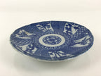 Antique Japanese Porcelain Plate Blue Sometsuke Tree Bamboo Plum Blossom PY183