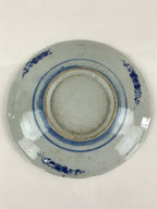 Antique Japanese Porcelain Plate Blue Sometsuke Tree Bamboo Plum Blossom PY183